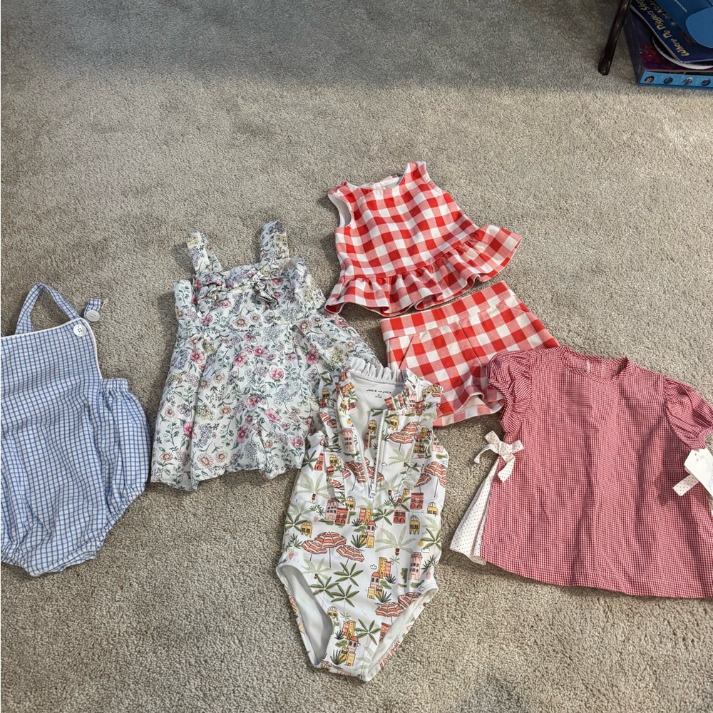 Janie and Jack Kids Shirts & Tops - Red, Blue, White